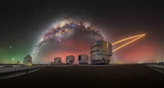 Sky Glows over Paranal Observatory